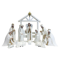 Nativity Stable Set Resin - 11pcs 180mm