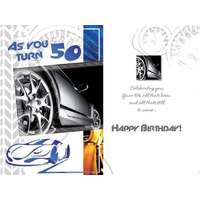 Card - 50th Birthday Male Car