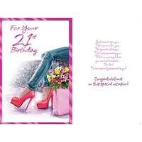 Card - 21st Birthday Female