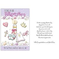 Card - Baptism Girl