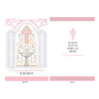 Baptism Cards - Congratulation Girl