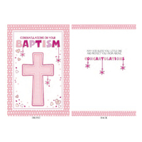 Baptism Cards - Congratulation Girl