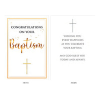 Card - Baptism Congratulations