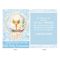 Card - Communion Congratulations Blue