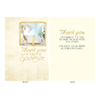 Thank You For Being My Sponsor Card