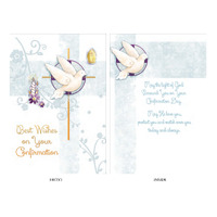 Confirmation Card - Best Wishes (Blue)