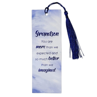 Bookmark Laminated w/Tassel - Grandson