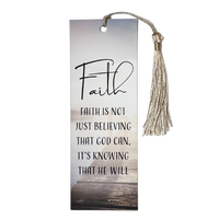 Bookmark Laminated w/Tassel - Faith