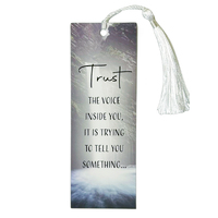 Bookmark Laminated w/Tassel - Trust
