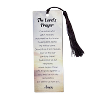 Bookmark Laminated w/Tassel - Lord's Prayer