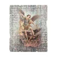 Plaque Vintage Saint - St Michael-(190x235mm)