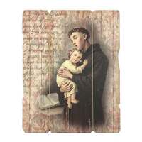 Plaque Vintage Saint - St Anthony-(190x235mm)
