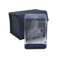 Laser Crystal Block - St Therese
