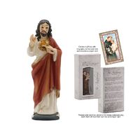 Statue 9cm Resin - Sacred Heart of Jesus