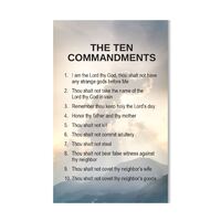 Holy Cards - The Ten Commandments