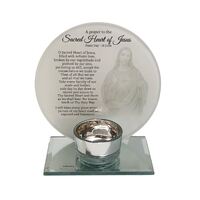 Saint Tealight Candleholder - Sacred Heart Jesus