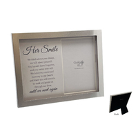 Silver Photo Frame - Her Smile