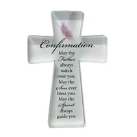 Glass Standing Cross - Confirmation
