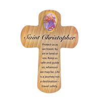 Palm Cross - St Christopher