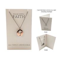 Heartfelt Jewellery Pendant with Envelope - Walk With Faith