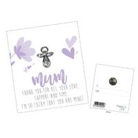 Lapel Pin Always With You Angels - Mum