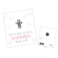 Lapel Pin Always With You Angels - Godmother