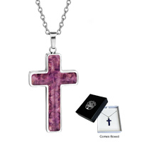 Gift of Faith Necklace with Amethyst Cross