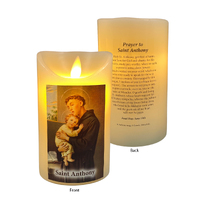 LED Wax Scented Candle - St Anthony