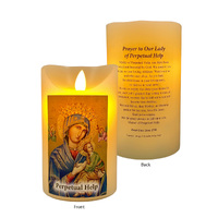 LED Wax Scented Candle - Our Lady of Perpetual Help