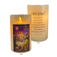 LED Wax Scented Candle - Christmas