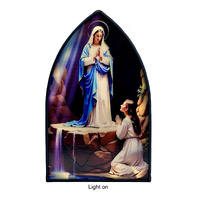 Divine Series LED Plaque - Our Lady of Lourdes
