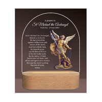 Divine Collection LED Plaque - Saint Michael