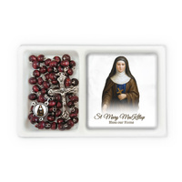 Rosary and Plaque Set - St Mary Mackillop