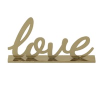 Gold Love Sculpture Wording