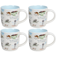 Bone China Mug Set: Australian Icons, the Eyes of the Lord Are in Every Place 320 ml