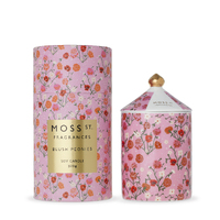 Moss St Ceramic Blush Peonies Soy Candle