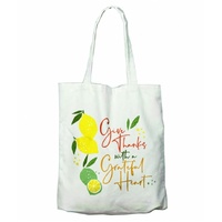 Tote Bag, Canvas: Give Thanks With A Grateful Heart