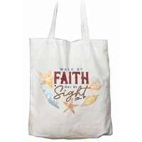 Tote Bag, Canvas: Walk By Faith Not By Sight