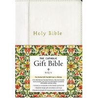 Catholic Gift Bible Vinyl White