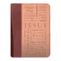 Bible Cover Extra Large Duo-Tone Names Of Jesus