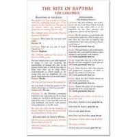 Rite of Baptism Prayer Cards
