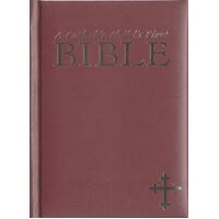 Catholic Child's First Bible - Catholic Edition Maroon Imm Lther