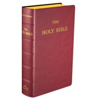 Douay Rheims Bible Pocket Size Burgundy Leather