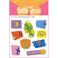 Everyday Encouragement (6 Sheets, 54 Stickers) (Stickers Faith That Sticks Series)