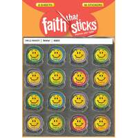 Smile! (6 Sheets, 96 Stickers) (Stickers Faith That Sticks Series)