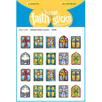 Stained Glass Crosses  (Stickers Faith That Sticks Series)
