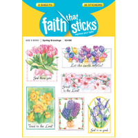 Spring Blessings (6 Sheets, 36 Stickers) (Stickers Faith That Sticks Series)