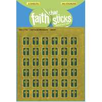 Foil Cross Miniatures (6 Sheets, 216 Stickers) (Stickers Faith That Sticks Series)
