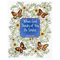 When God Thinks of You He Smiles: Colouring Book