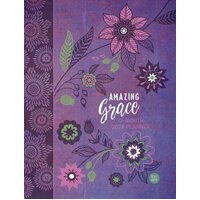 2024 12-Month Diary/Planner: Amazing Grace, Ziparound, Purple